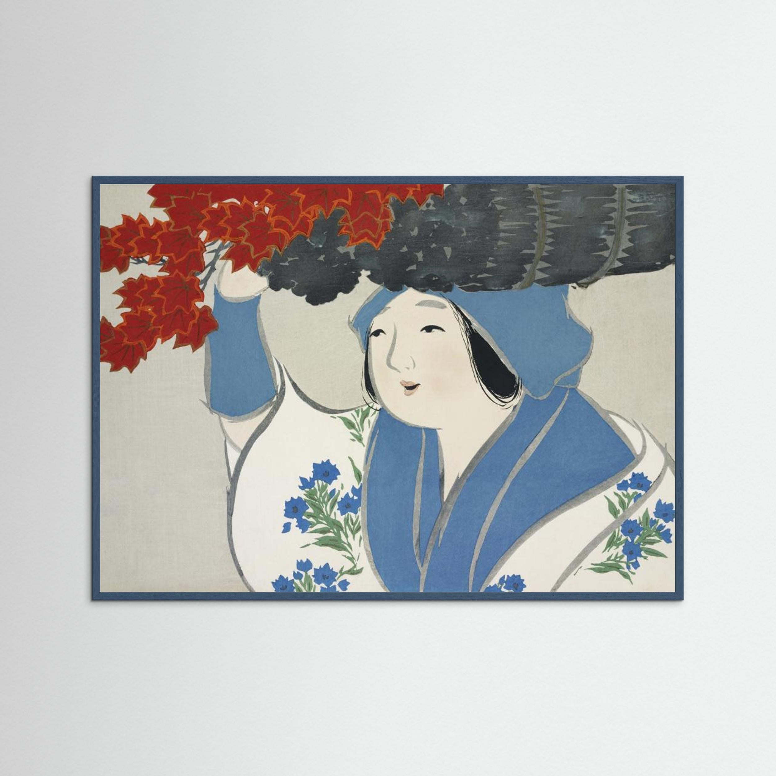 Woman From Momoyogusa Fine Art Paper 