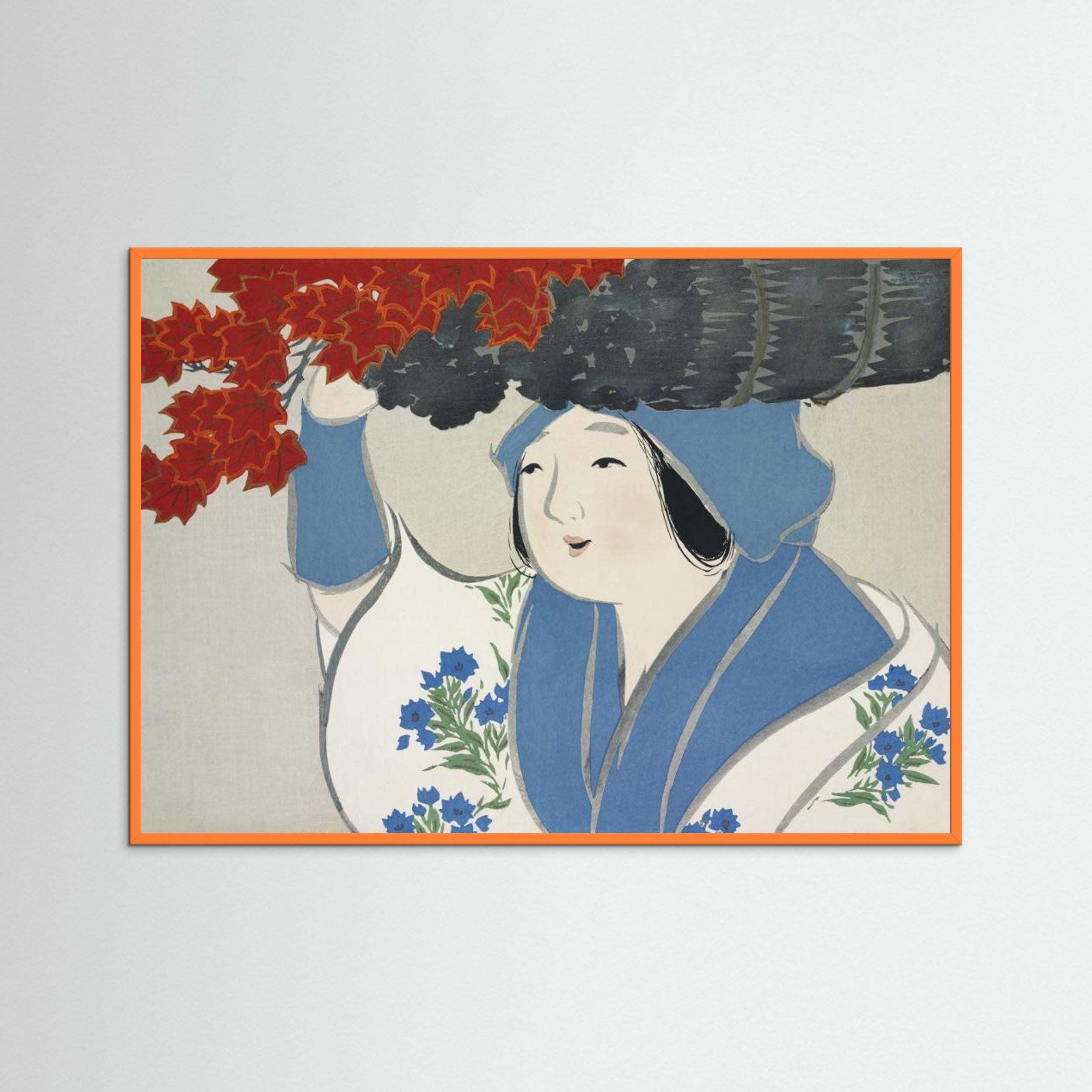 Woman From Momoyogusa Fine Art Paper 