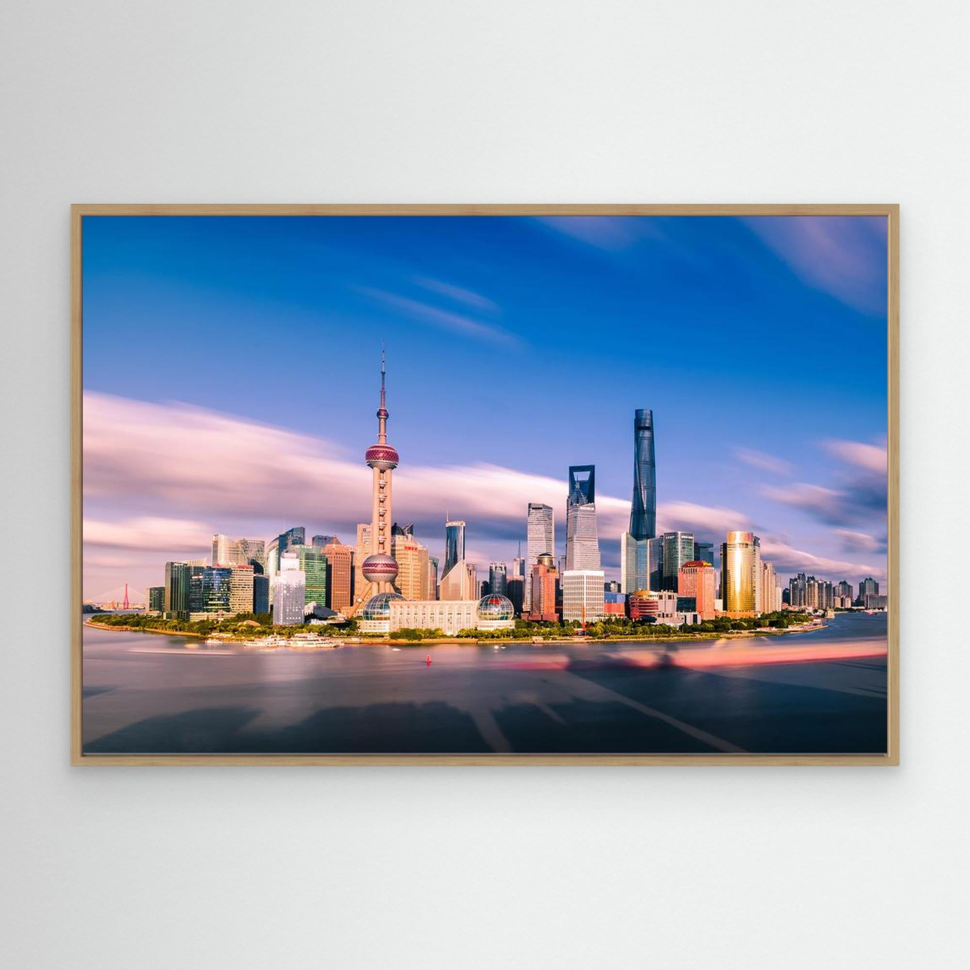 Shanghai skylines by Wei (David) Dai Canvas