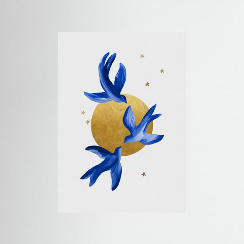 Blue Birds by Orara Studio