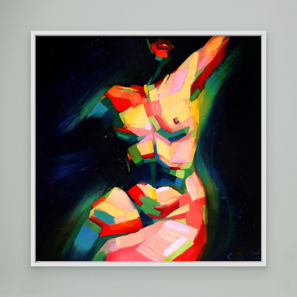 Cubist Sitting Nude (2014) by Corné Akkers