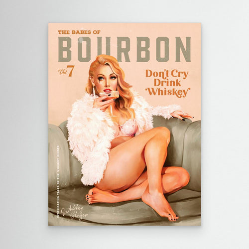 Babes of Bourbon Vol 7 Sexy Vintage Whiskey Pinup Girl by The Whiskey Ginger Canvas