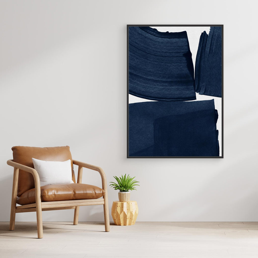 Minimalist Painting Blue I by Orara Studio