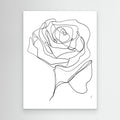 ROSE ONE-LINE DRAWING by Ankie Kooi Canvas