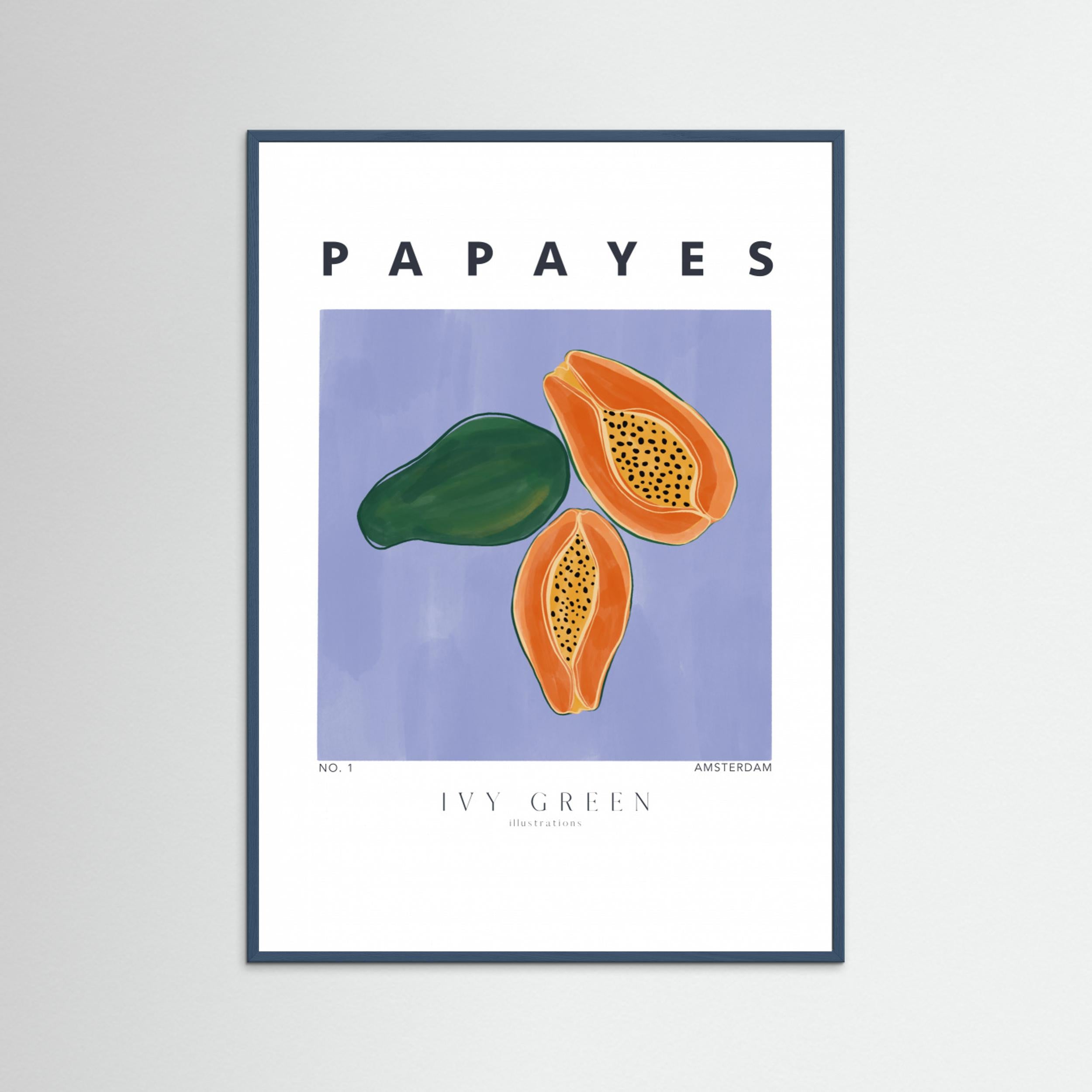 Papayes by Ivy Green Illustrations Fine Art Paper 