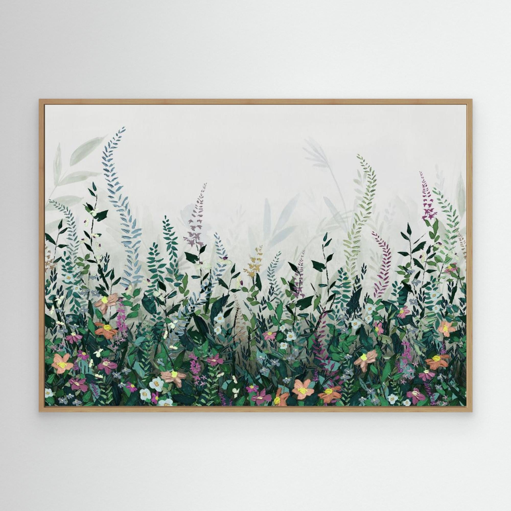 Hl004  Flowers 2   4206mm X 3000h by Hendon  Canvas