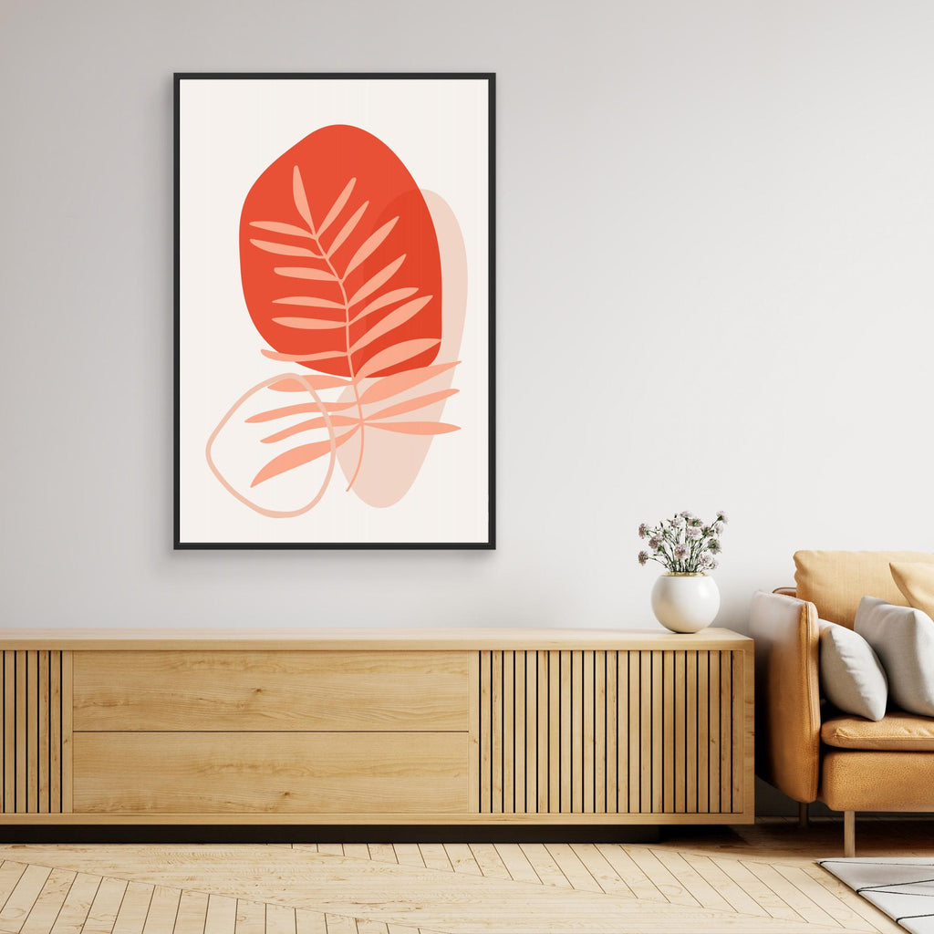 Abstract Botanical Boho Leaves 63 by Dina Dankers Canvas