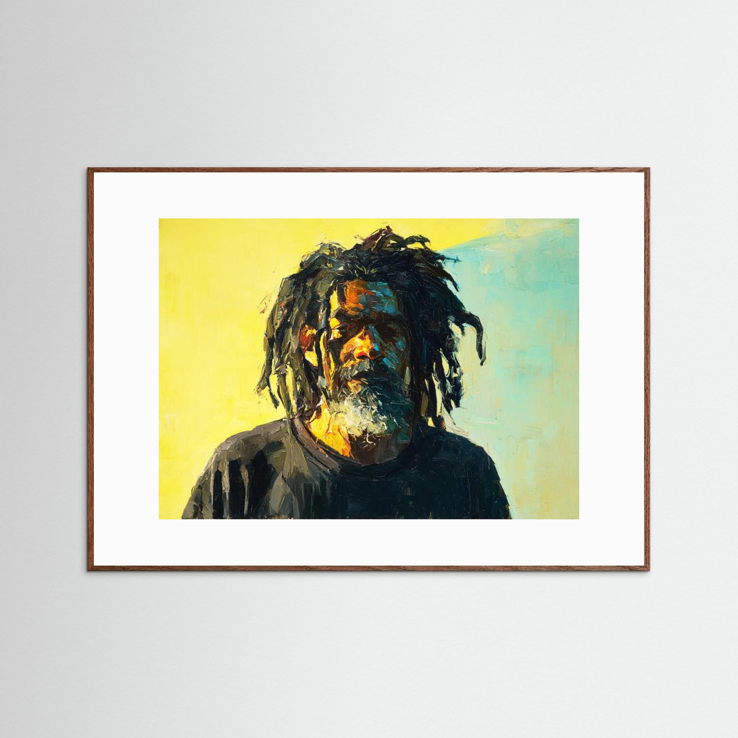 Yard Man by Natty Jaxxx The Frame Gain Fine Art Paper 