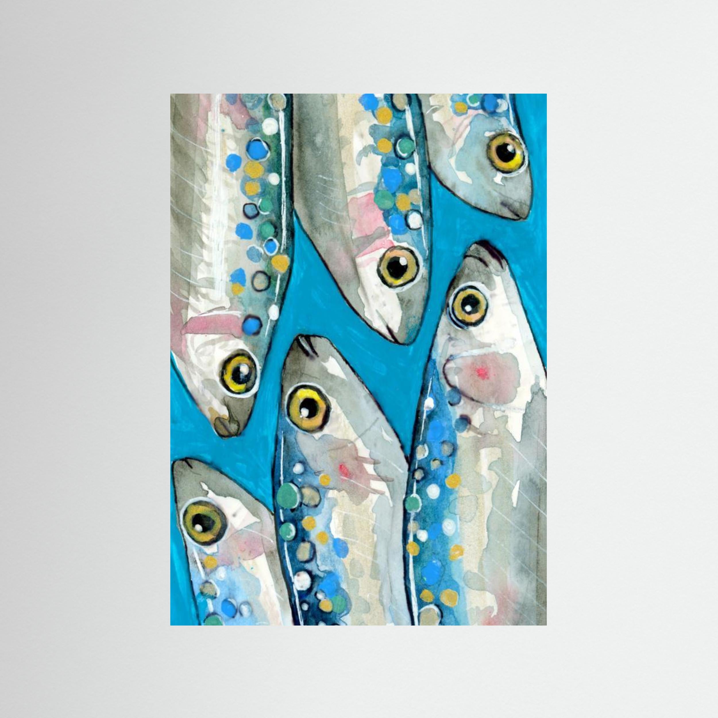 Fishes by Petra Lizde Fine Art Paper 