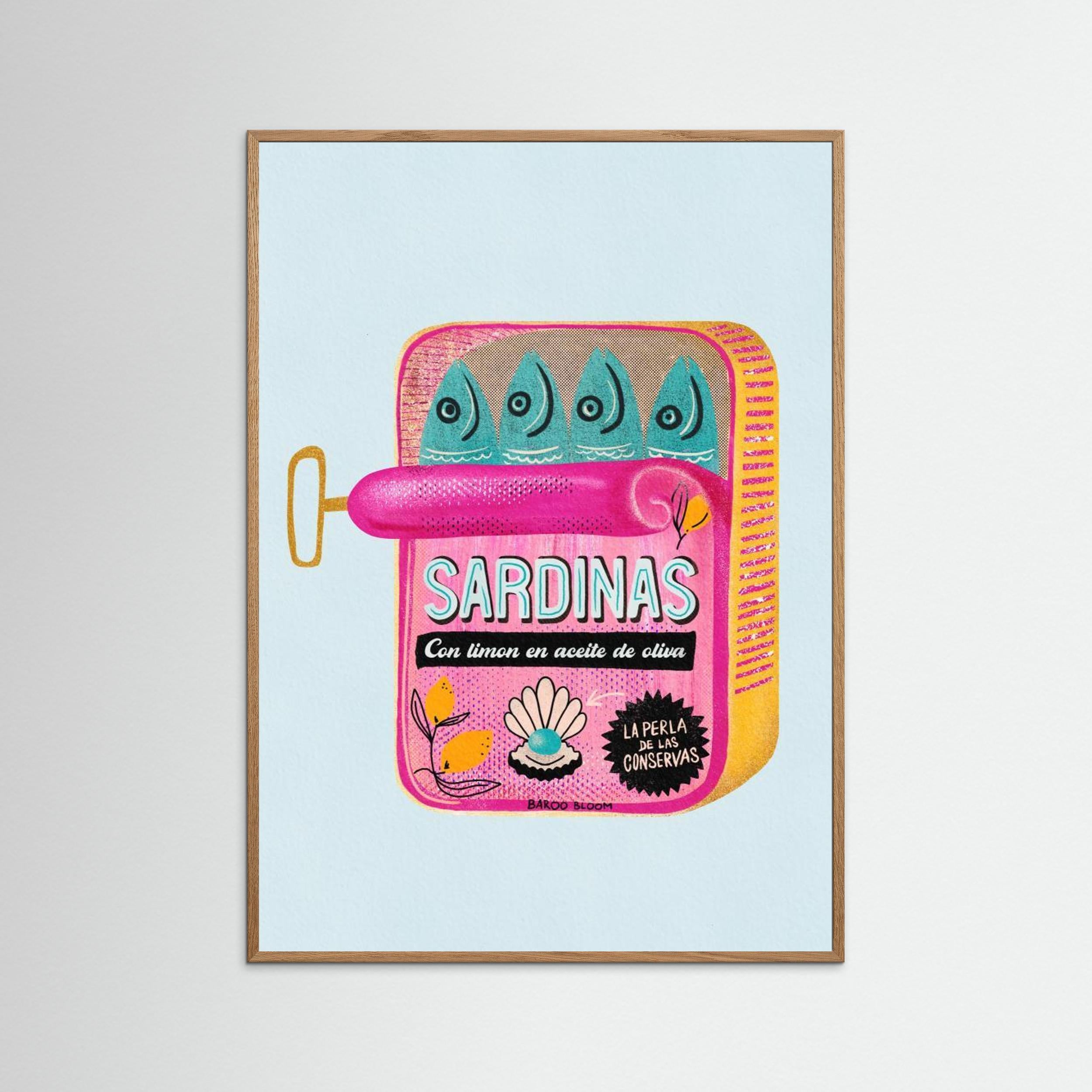 Sardines Tin Can by Baroo Bloom Fine Art Paper 