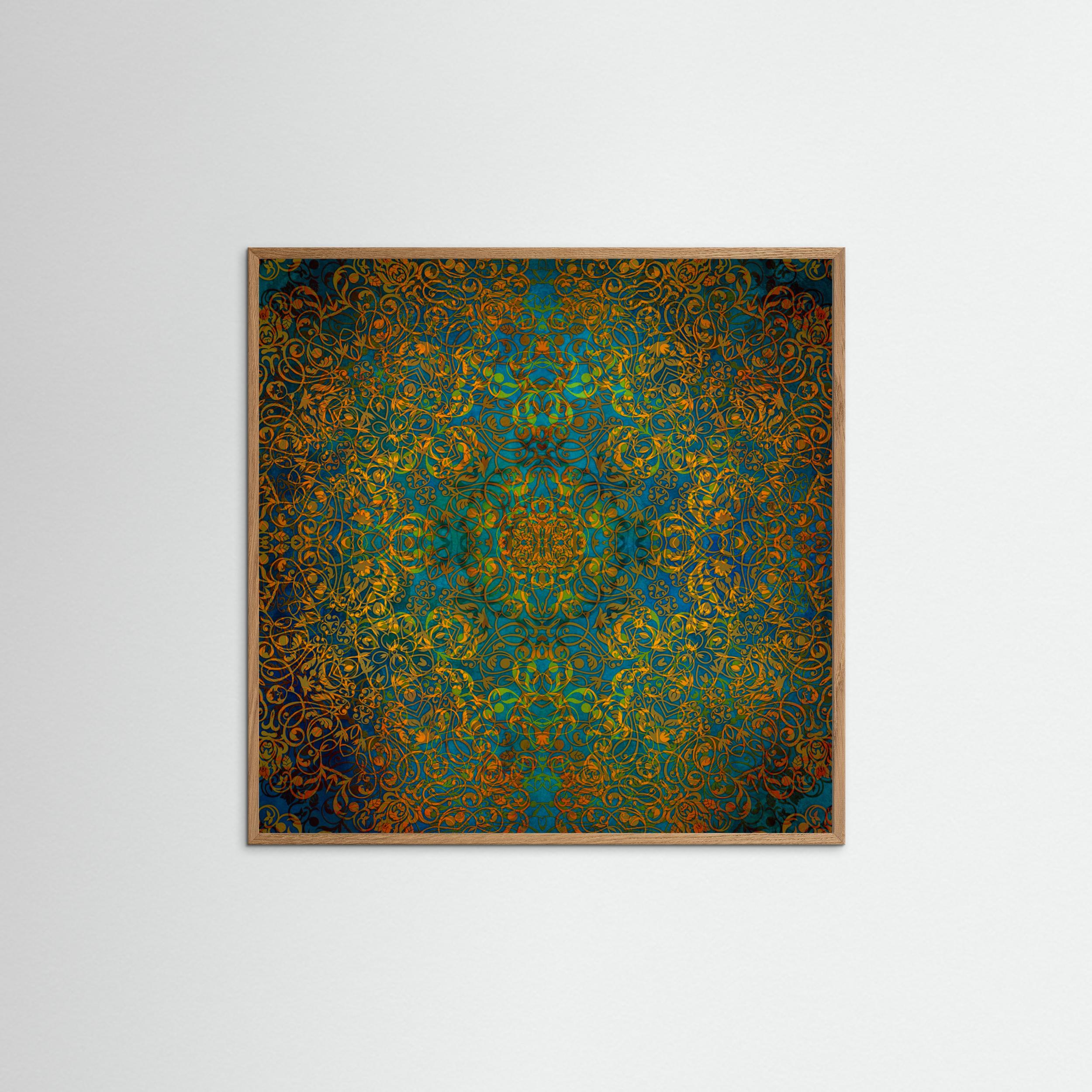 Magic Mandala Abstraction Art (2) by Justyna Jaszke Fine Art Paper