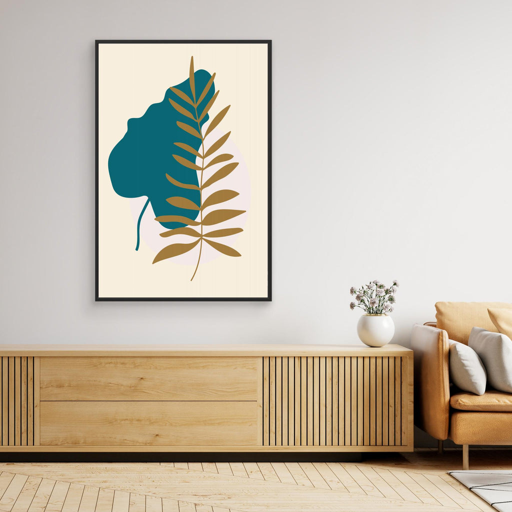 Abstract Botanical Boho Leaves 16 by Dina Dankers Canvas