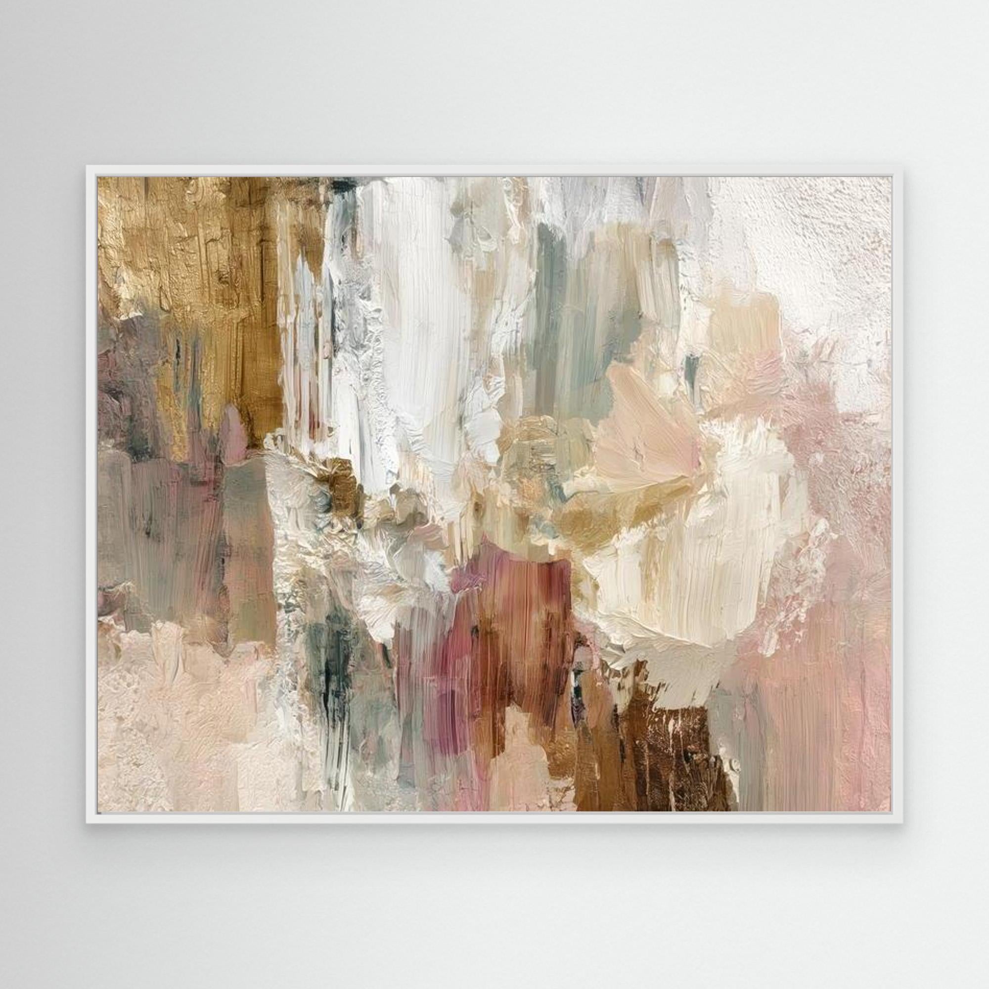 Beige Slap No.2 By Natty Jaxxx The Frame Gain Canvas