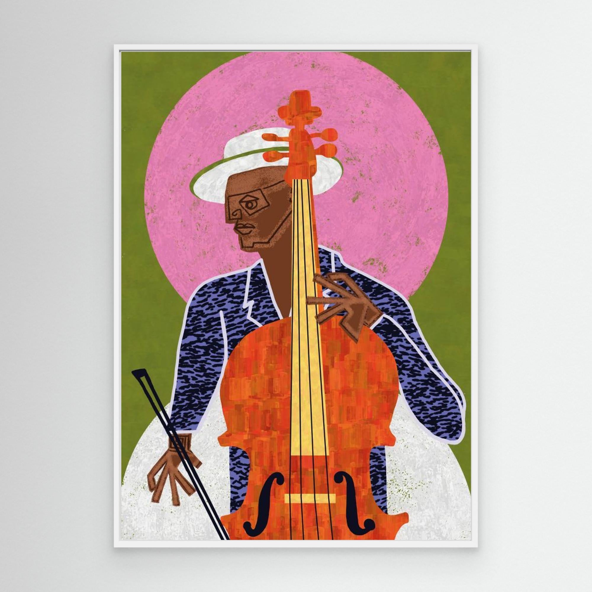 MUSICIAN GUY VII by Gulcihan Ozguc Canvas