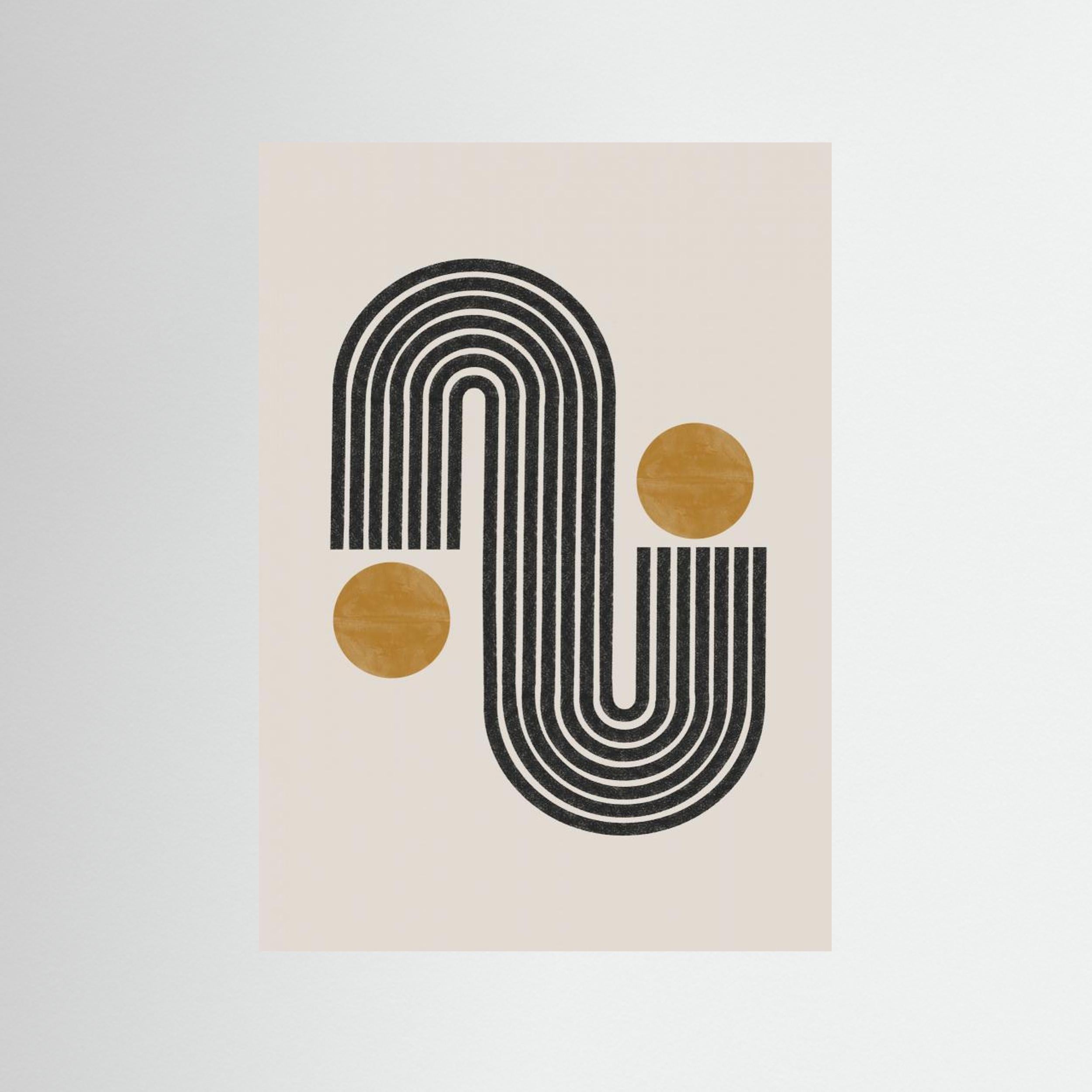 Mid Century No3. by The Miuus Studio Fine Art Paper 