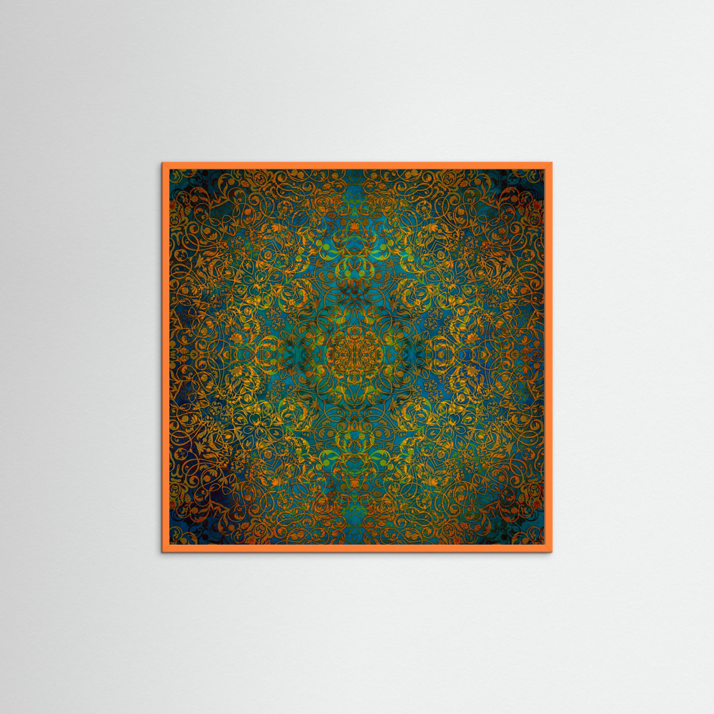 Magic Mandala Abstraction Art (2) by Justyna Jaszke Fine Art Paper