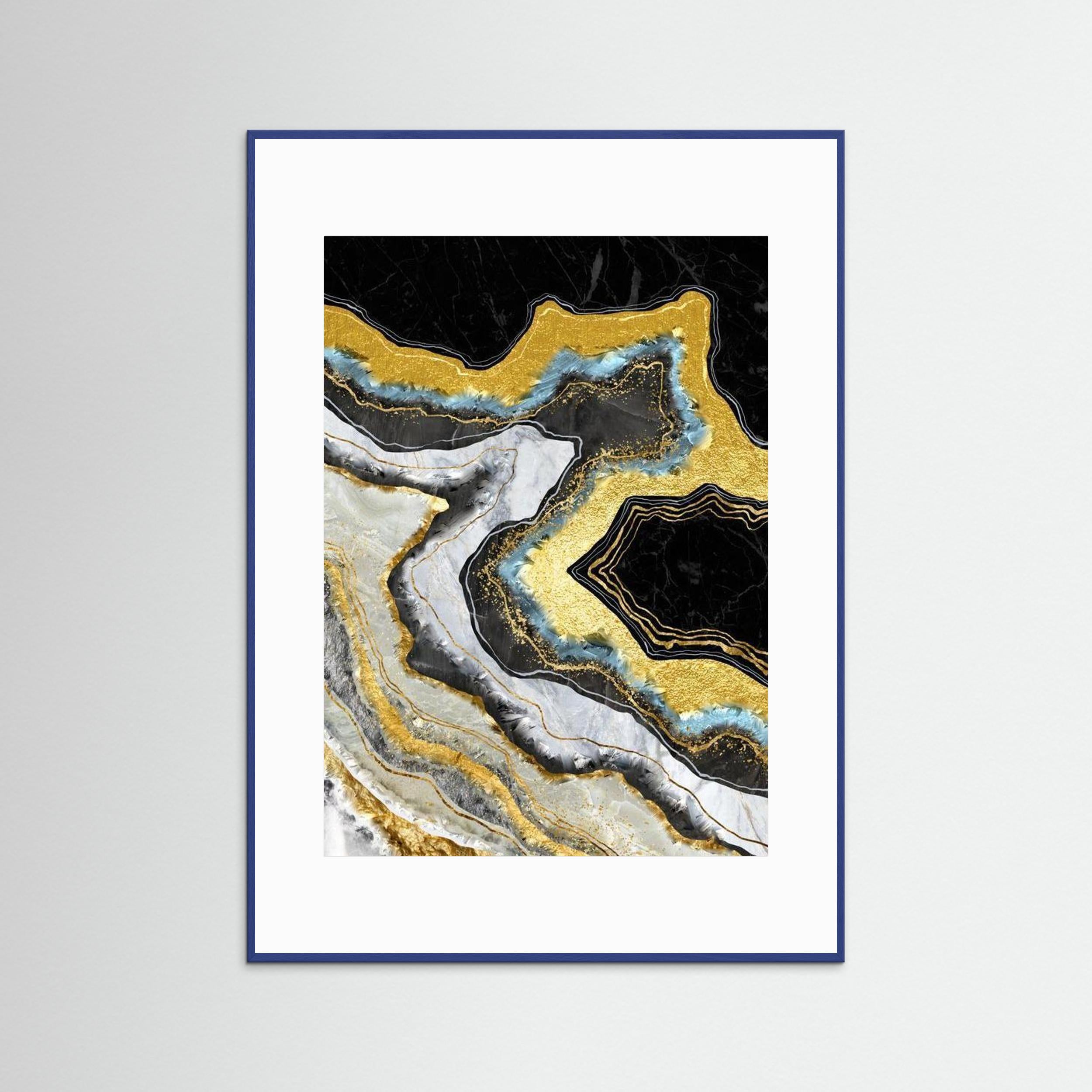 Marble lux gold by The frame Gain Fine Art Paper 