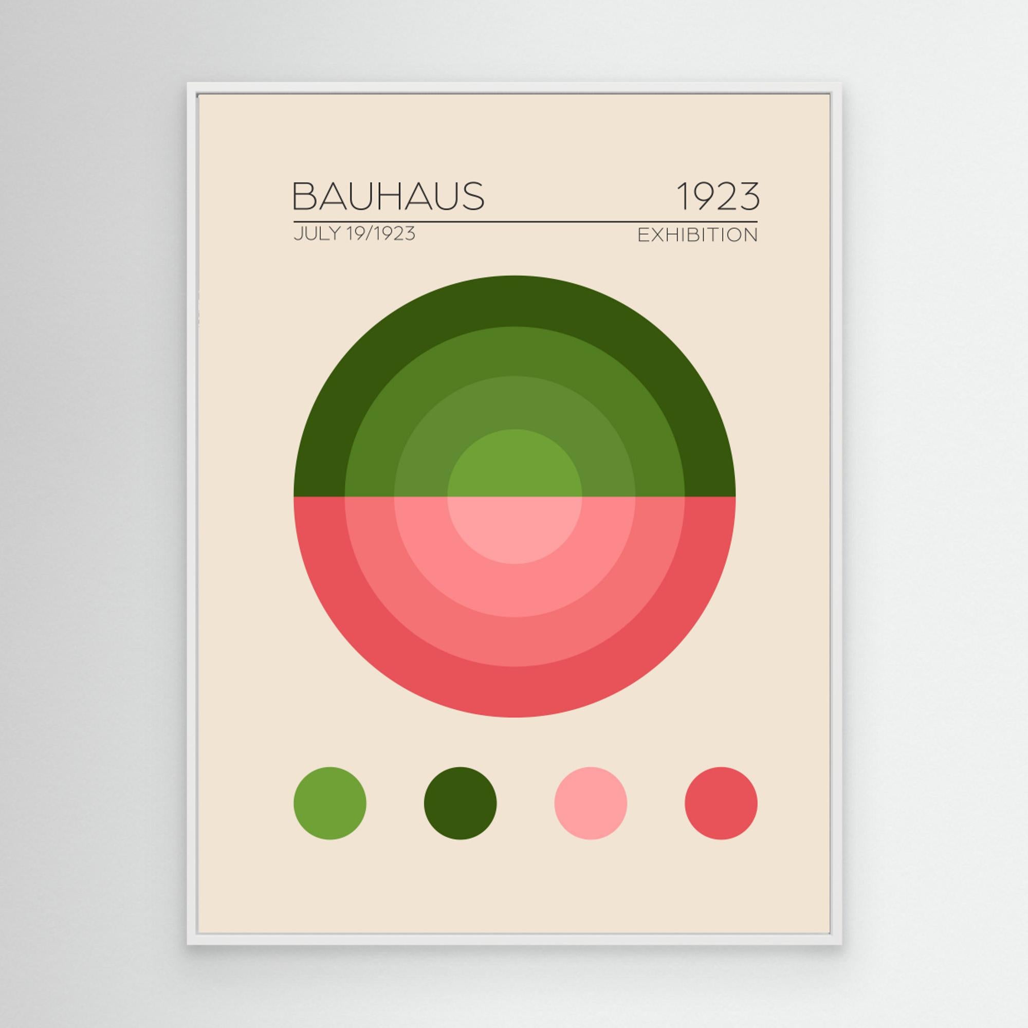 Bauhaus Yesil Daire by Emel Tunaboylu Canvas