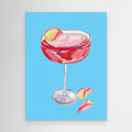 Sparkling Rose Gin Cocktail by Alice Straker Canvas