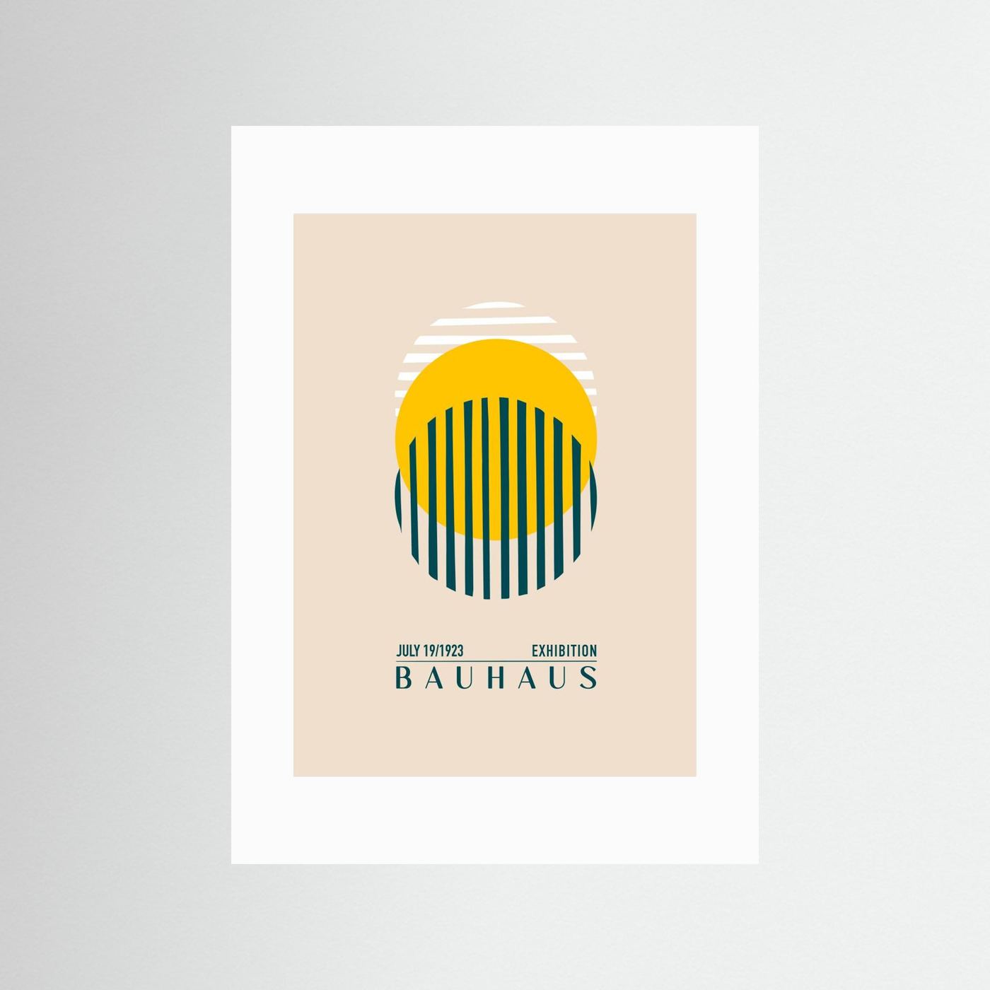 Bauhaus Sari Kure by Emel Tunaboylu Fine Art Paper