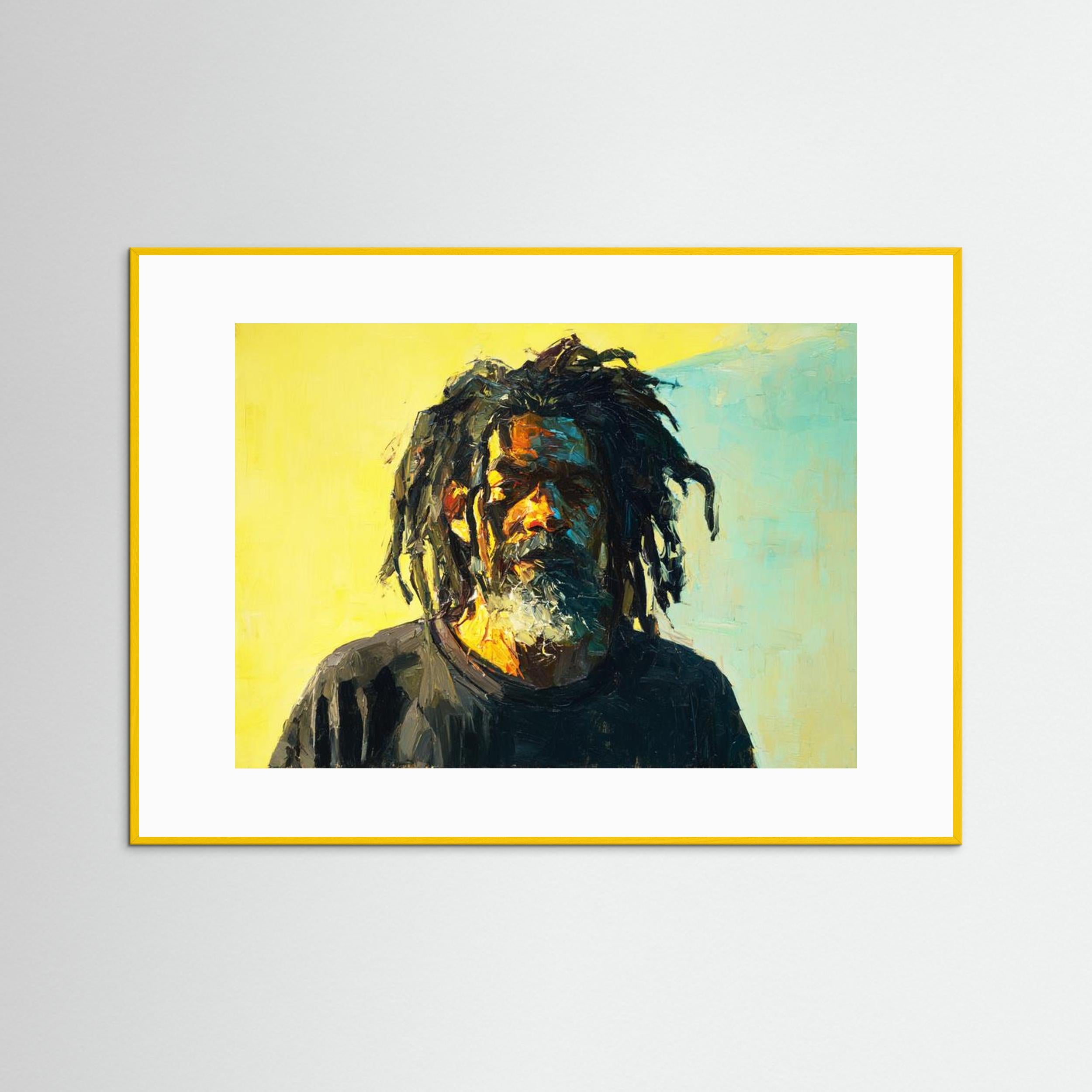 Yard Man by Natty Jaxxx The Frame Gain Fine Art Paper 