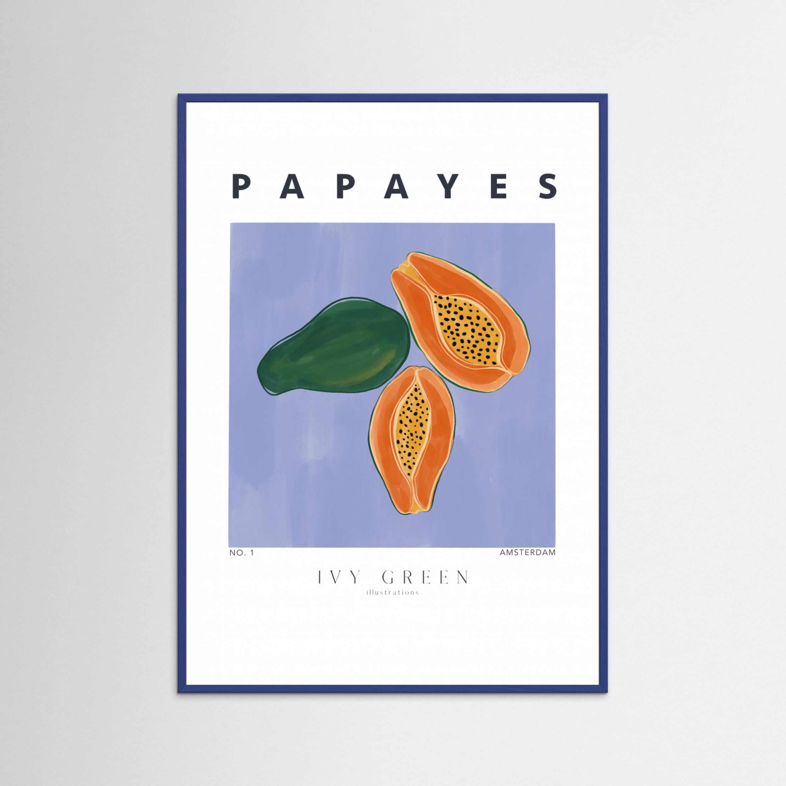 Papayes by Ivy Green Illustrations Fine Art Paper 
