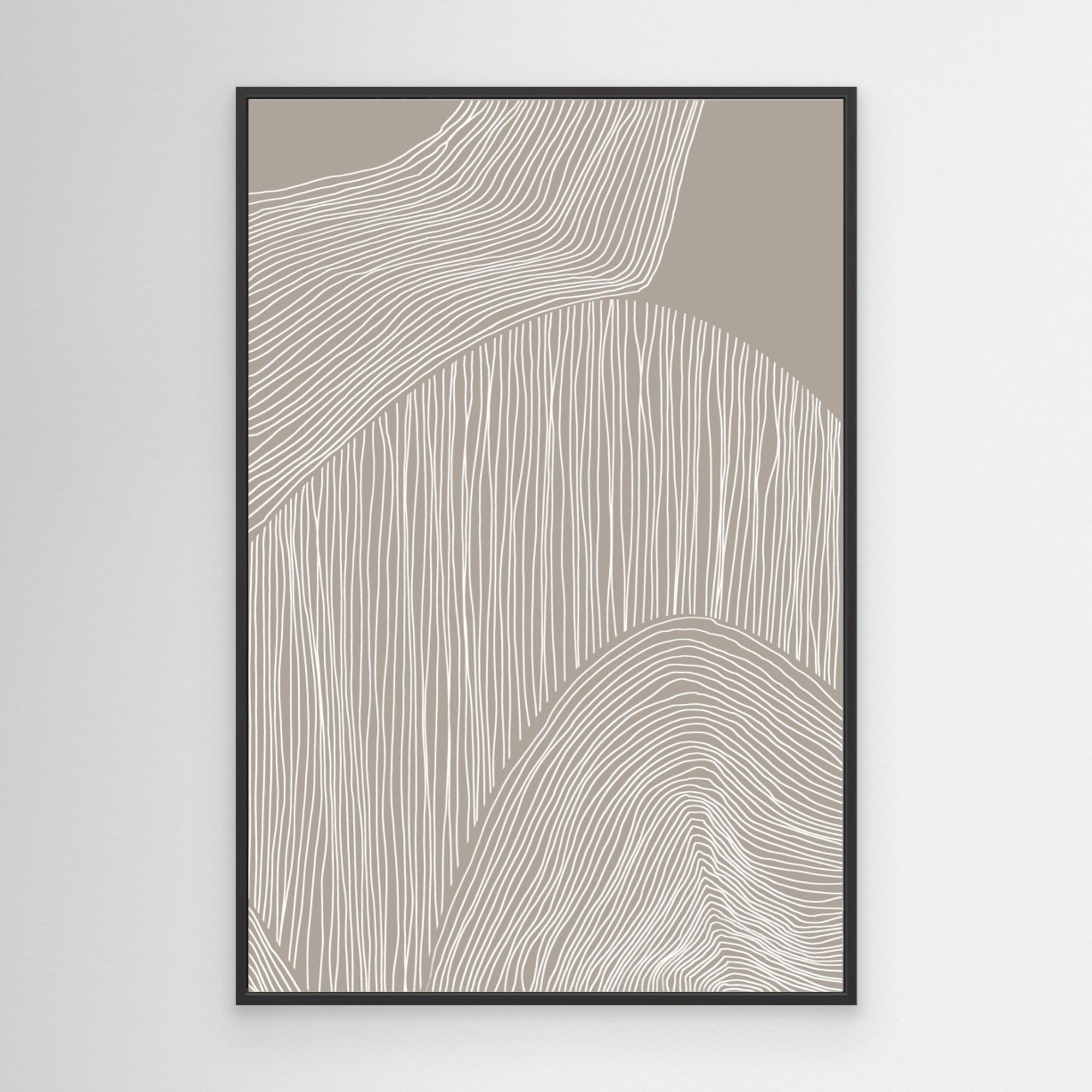 Abstract Organic Lines by Melloi Art Prints Canvas