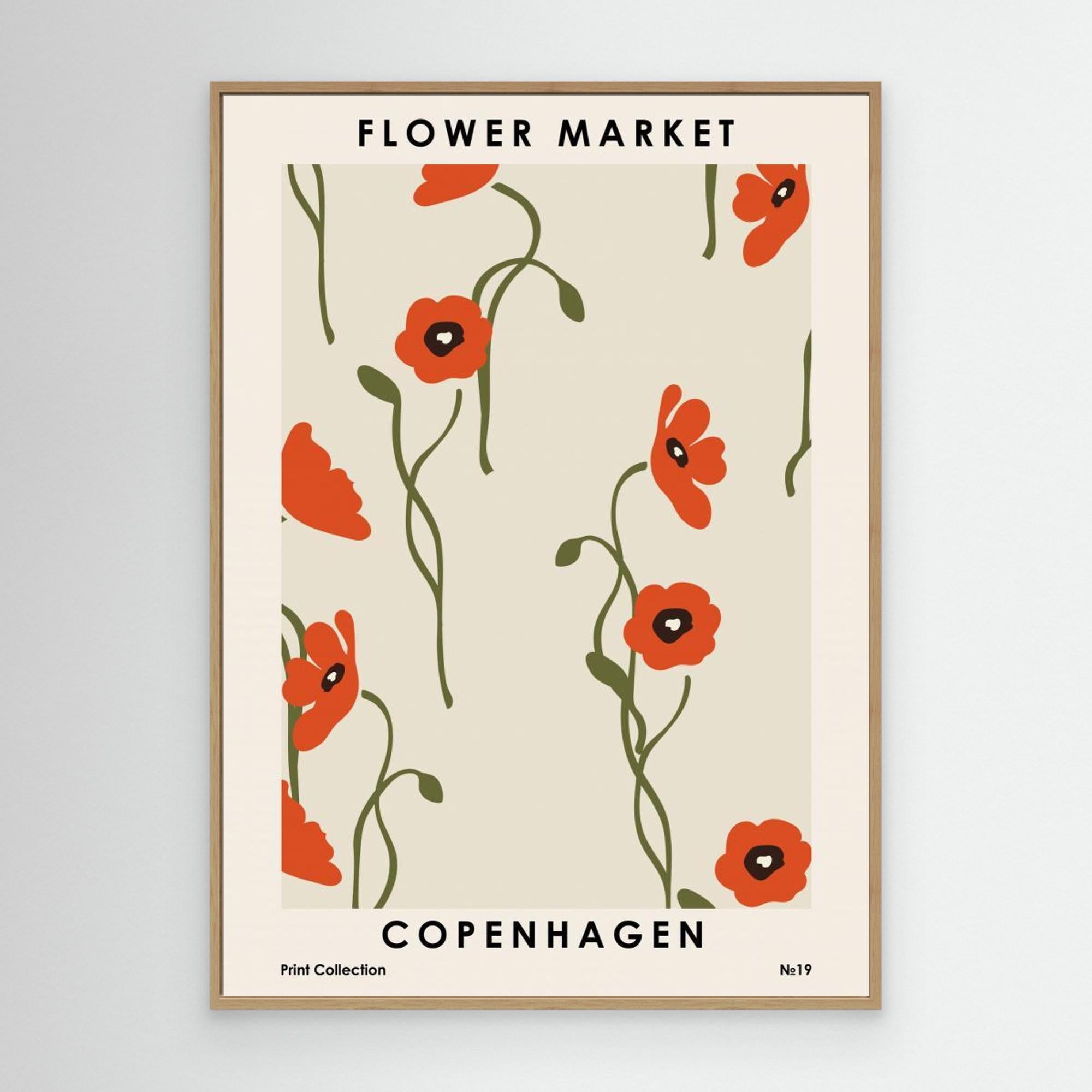 Flower Market Copenhagen by Nktn Canvas