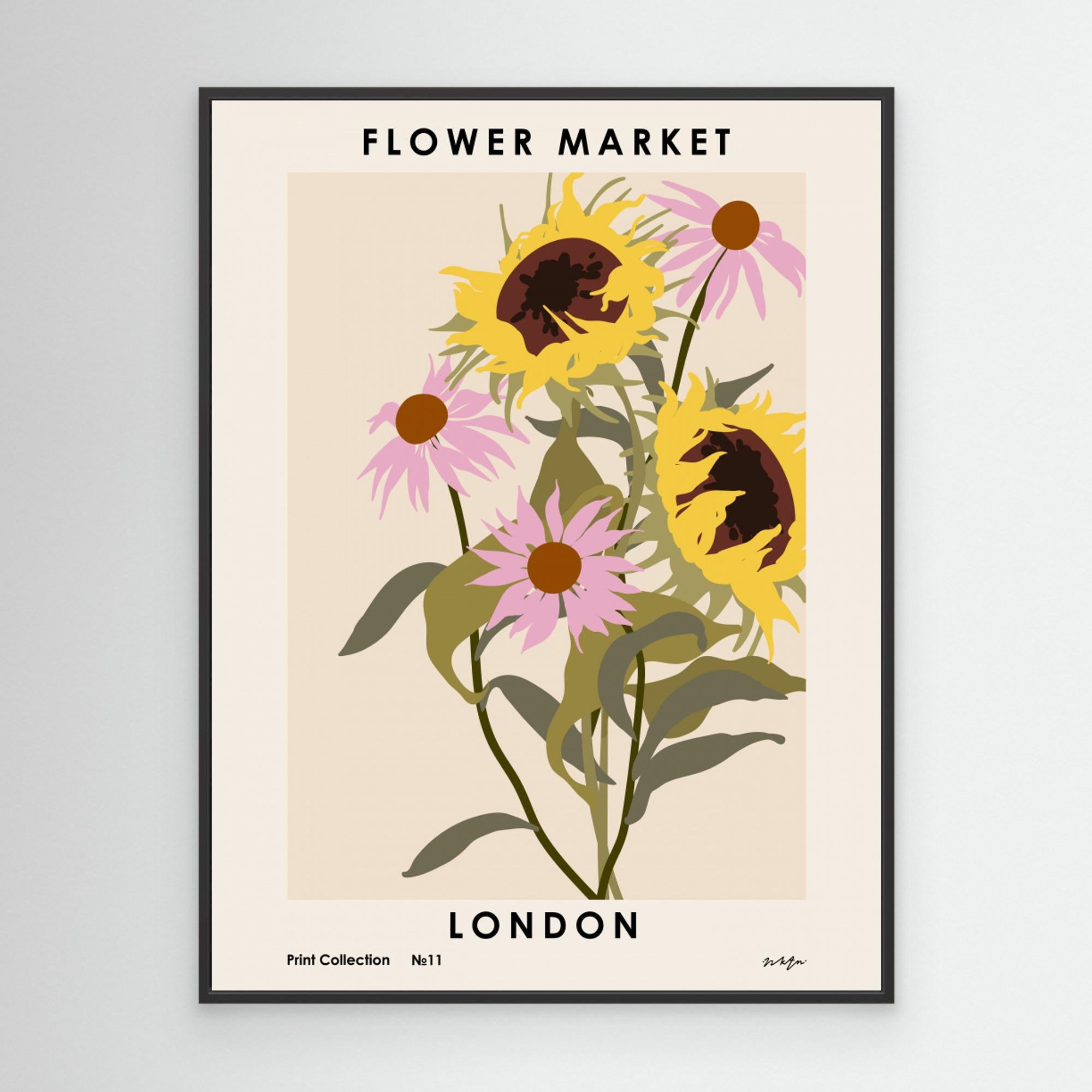 Flower Market. London by Nktn Canvas