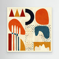 Quadrate Bunt2 by Ana Rut Bre Fine Art paper 