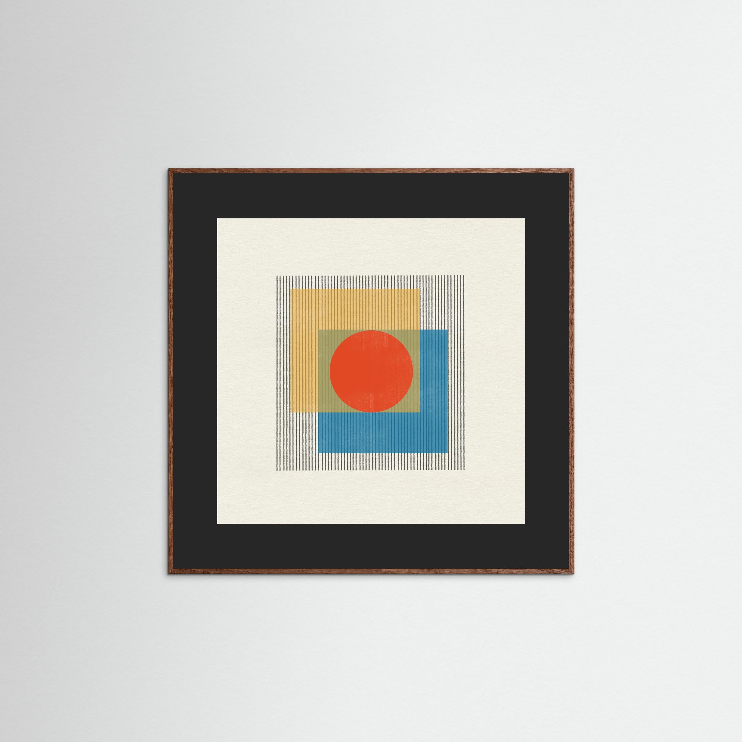 Midcentury Modern Object No3. by The Miuus Studio Fine Art Paper 
