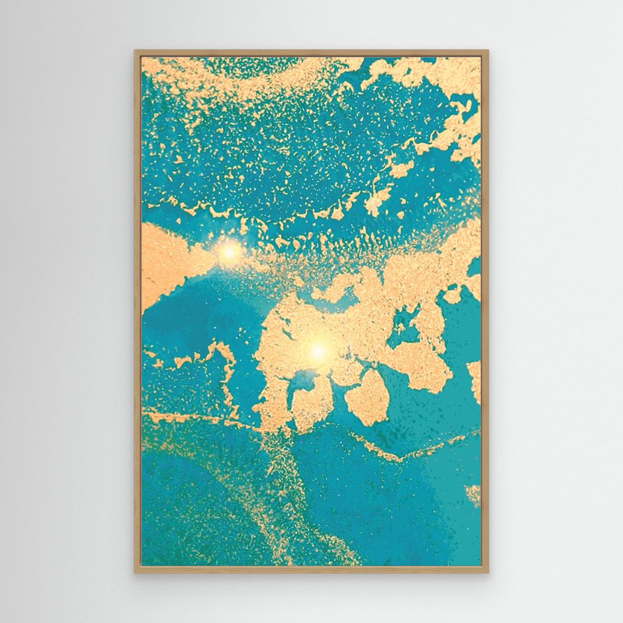 Rich Ocean No.2 by The Frame Gain Canvas