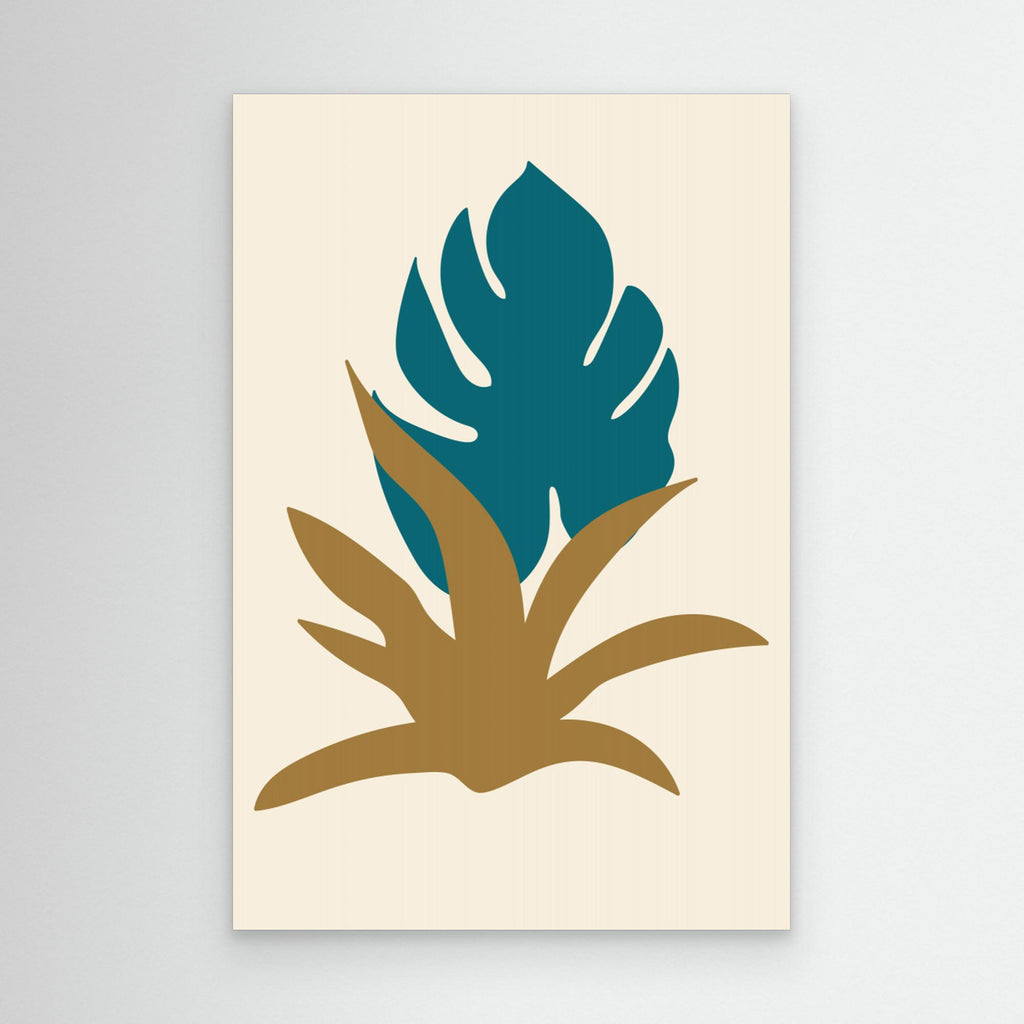 Abstract Botanical Boho Leaves 18 by Dina Dankers Canvas