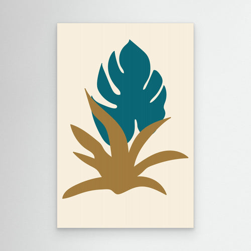 Abstract Botanical Boho Leaves 18 by Dina Dankers Canvas