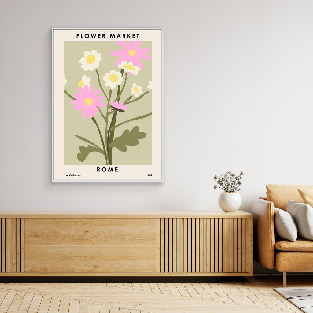 Flower Market Rome by Nktn Canvas