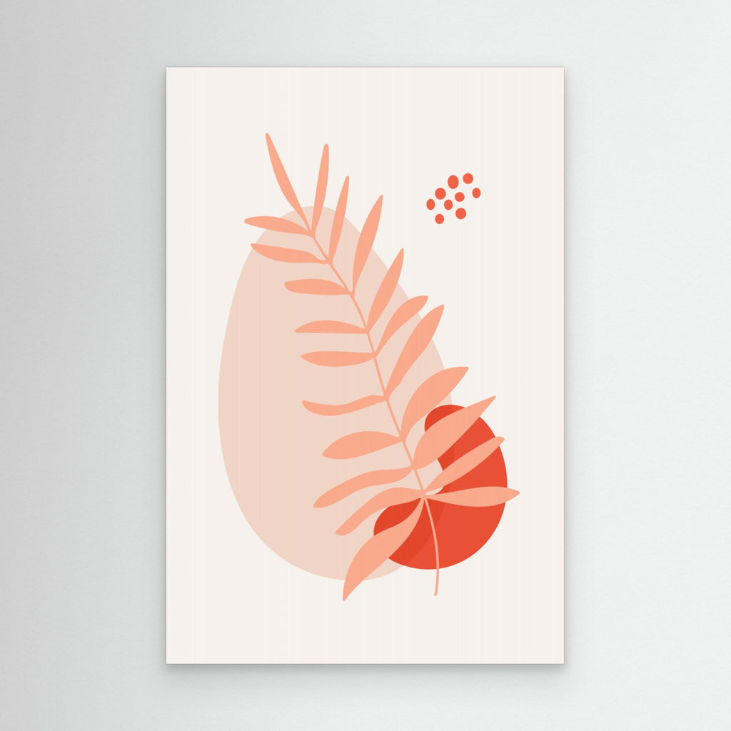 Abstract Botanical Boho Leaves 64 by Dina Dankers Canvas