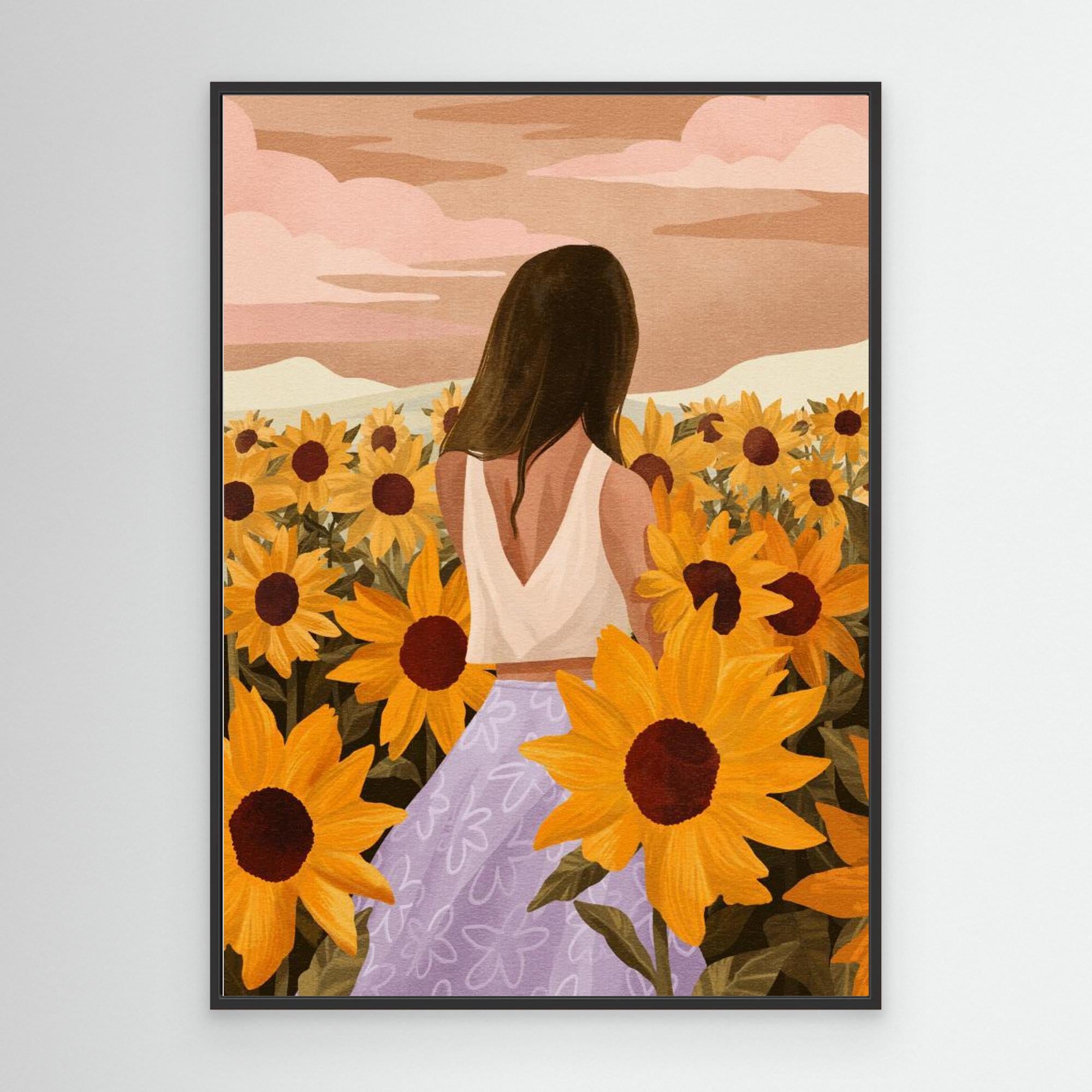 Sunflower Evenings by Goed Blauw Canvas