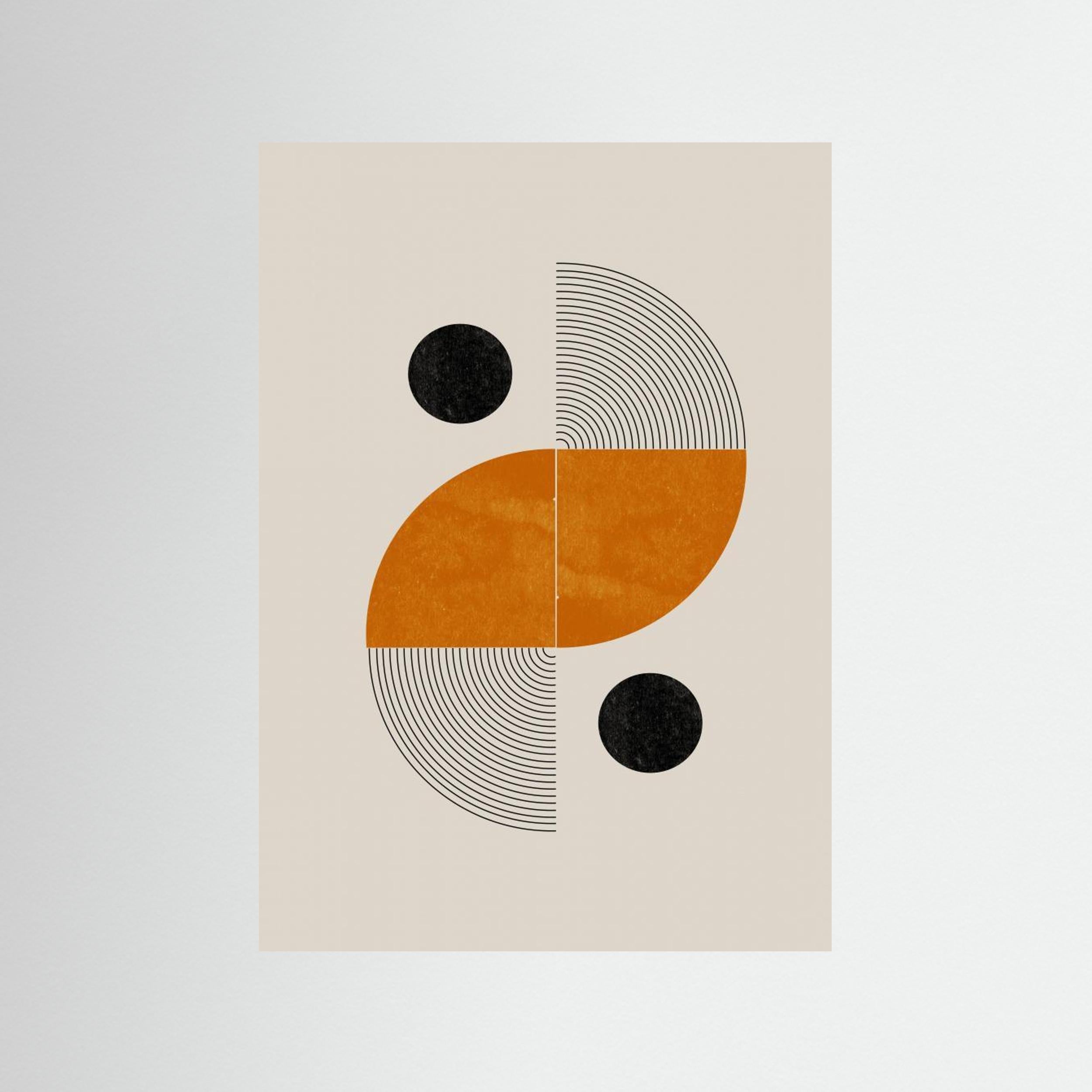 Retro Shape by The Miuus Studio Fine Art Paper 