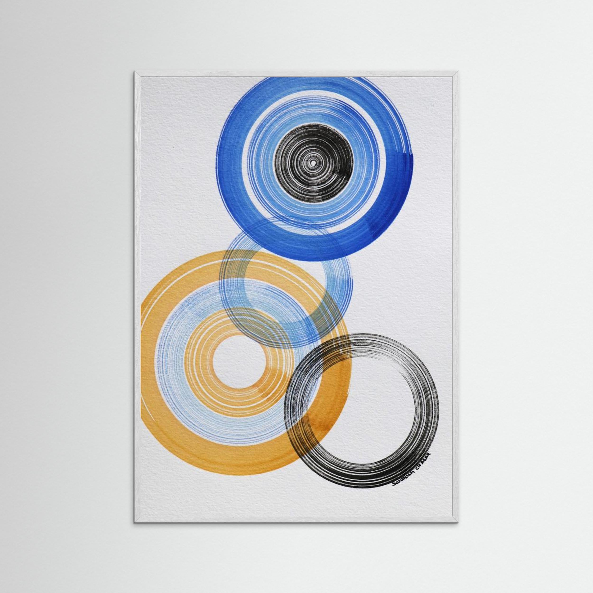 Shapes 4 by Santhosh Ch Fine Art Paper 