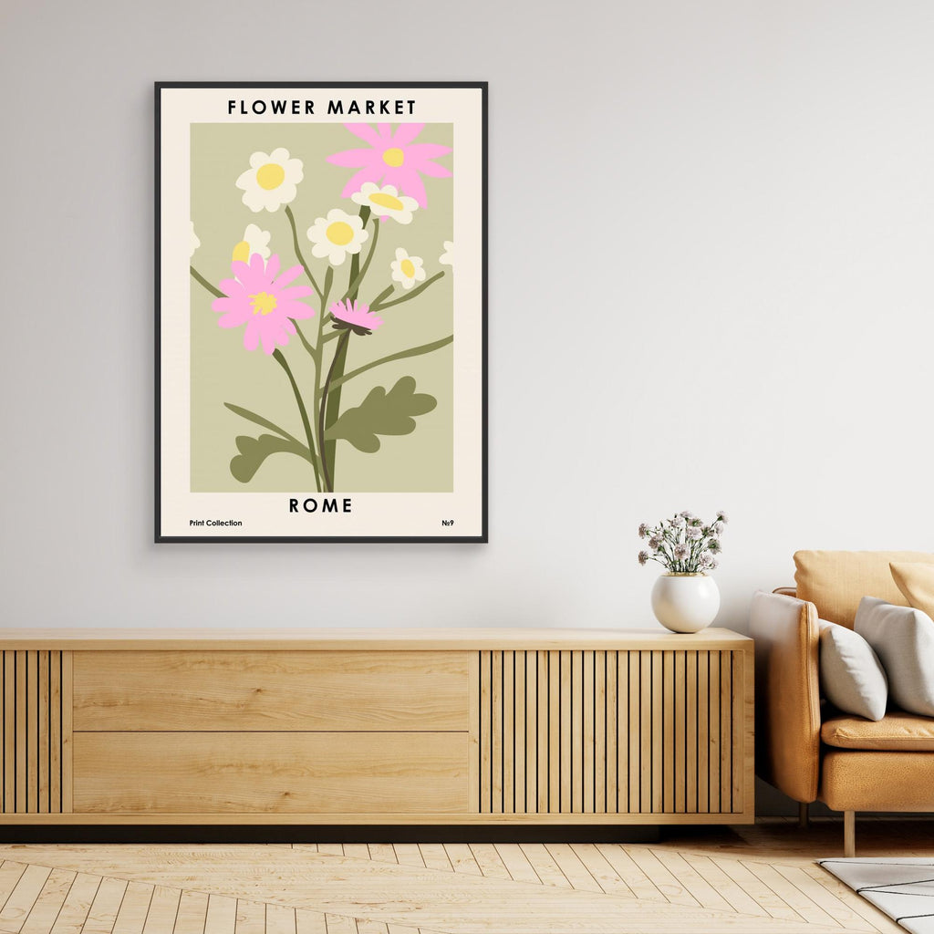 Flower Market Rome by Nktn Canvas