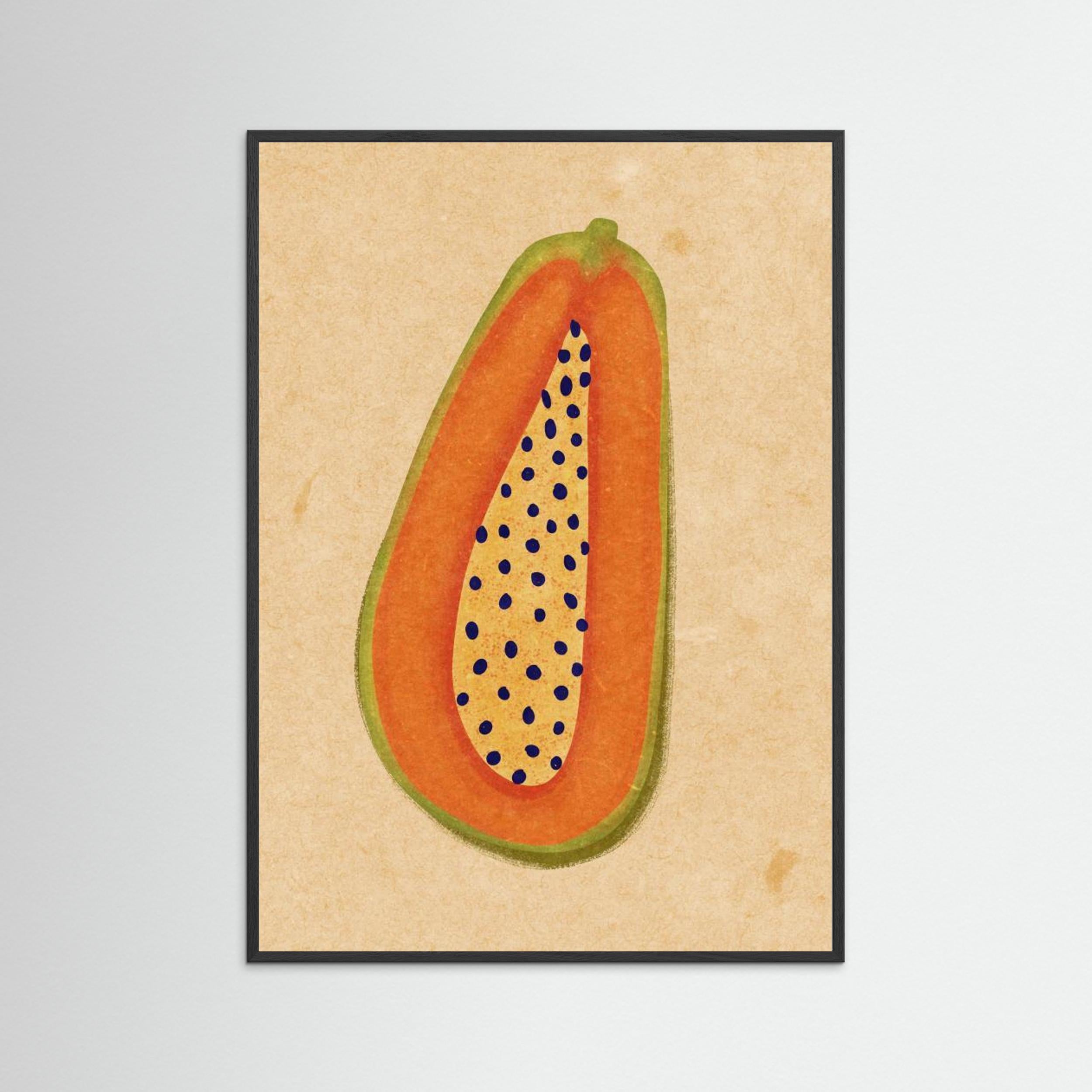 Simple papaya by Raissa Oltmanns Fine Art Paper 