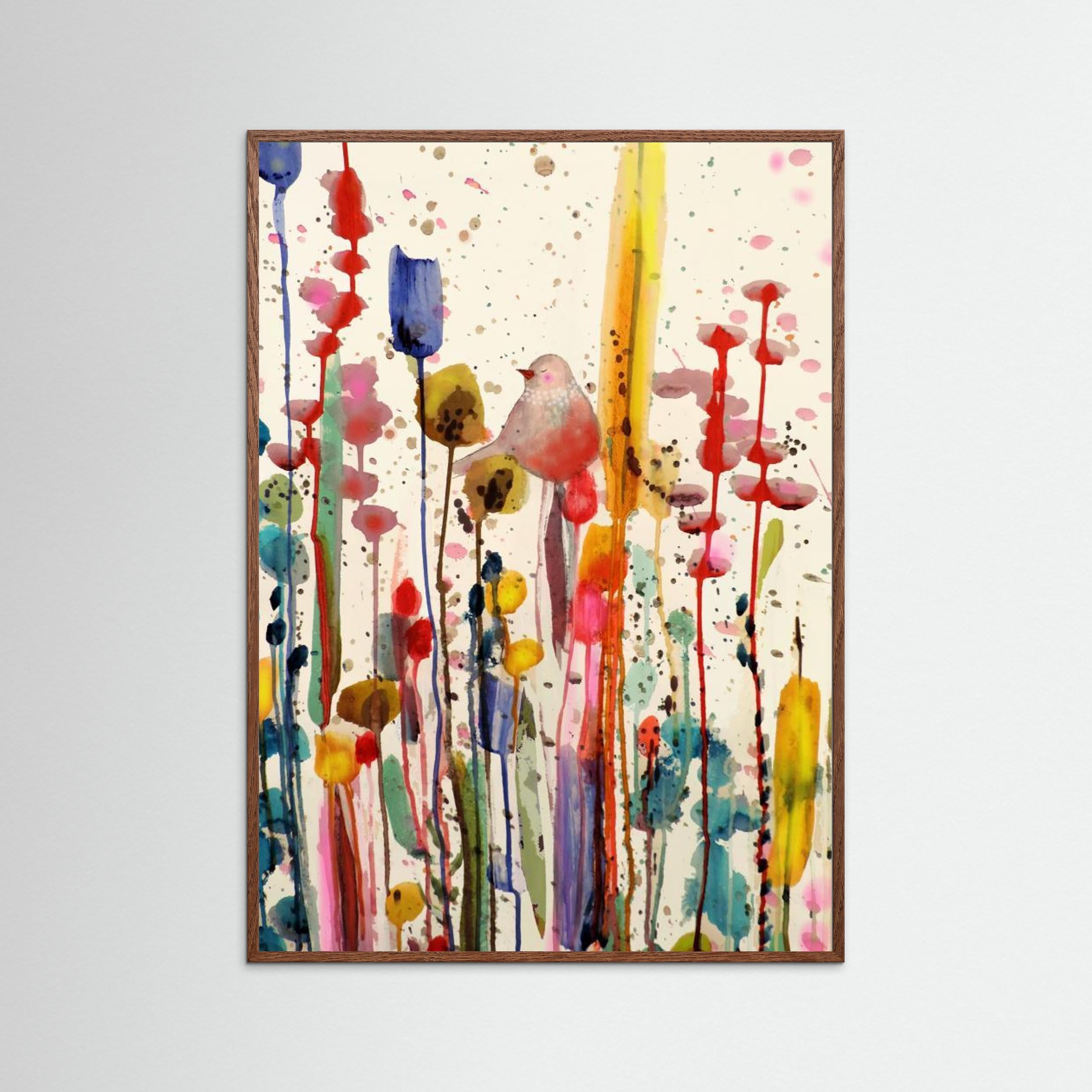 Bird in Bliss by Sylvie Demers Fine Art Paper