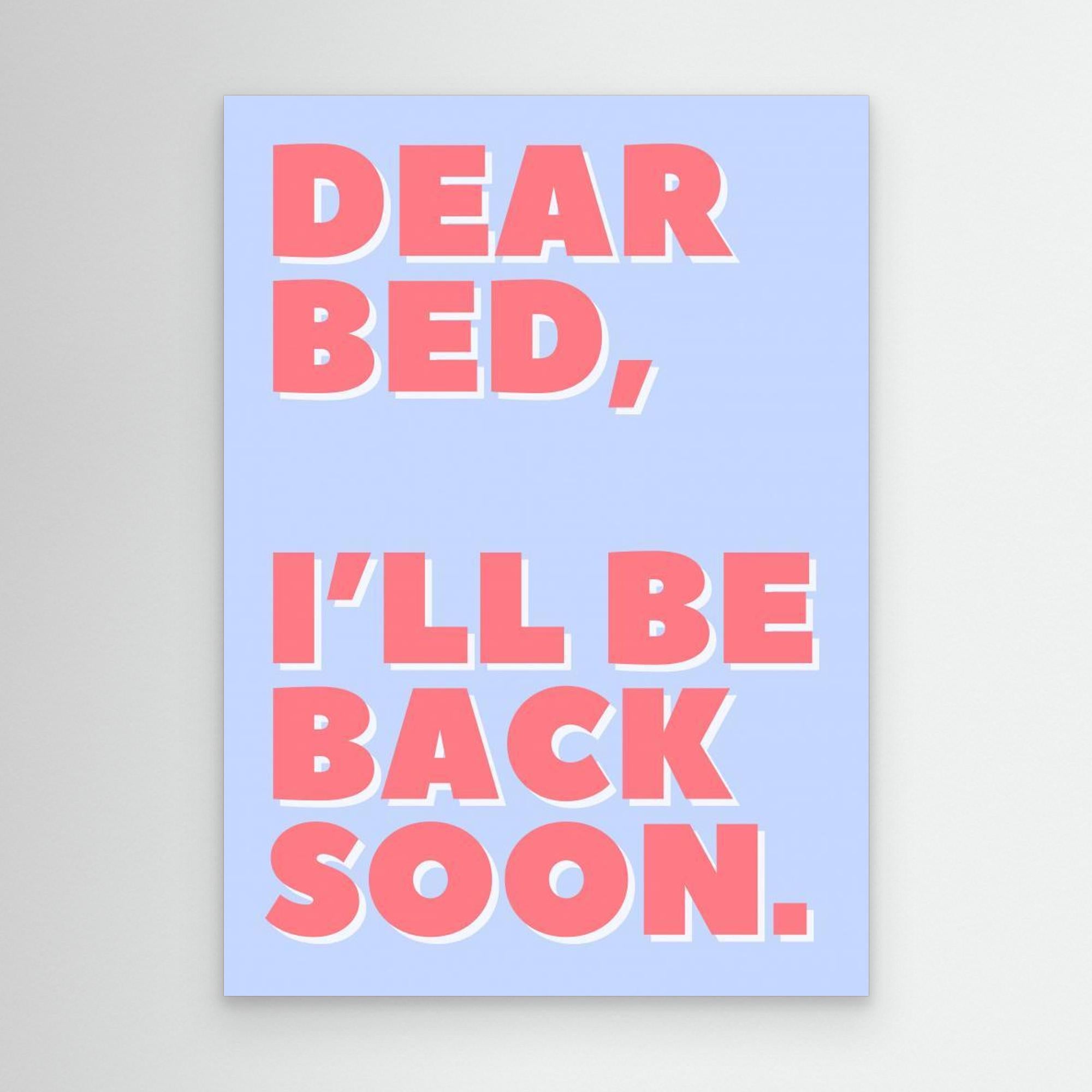 Dear Bed by Athene Fritsch Canvas