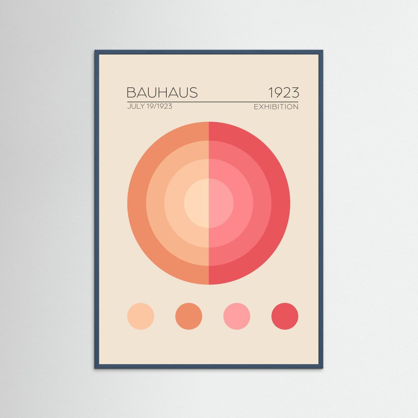 Bauhaus Pembe Daire by Emel Tunaboylu Fine Art Paper 