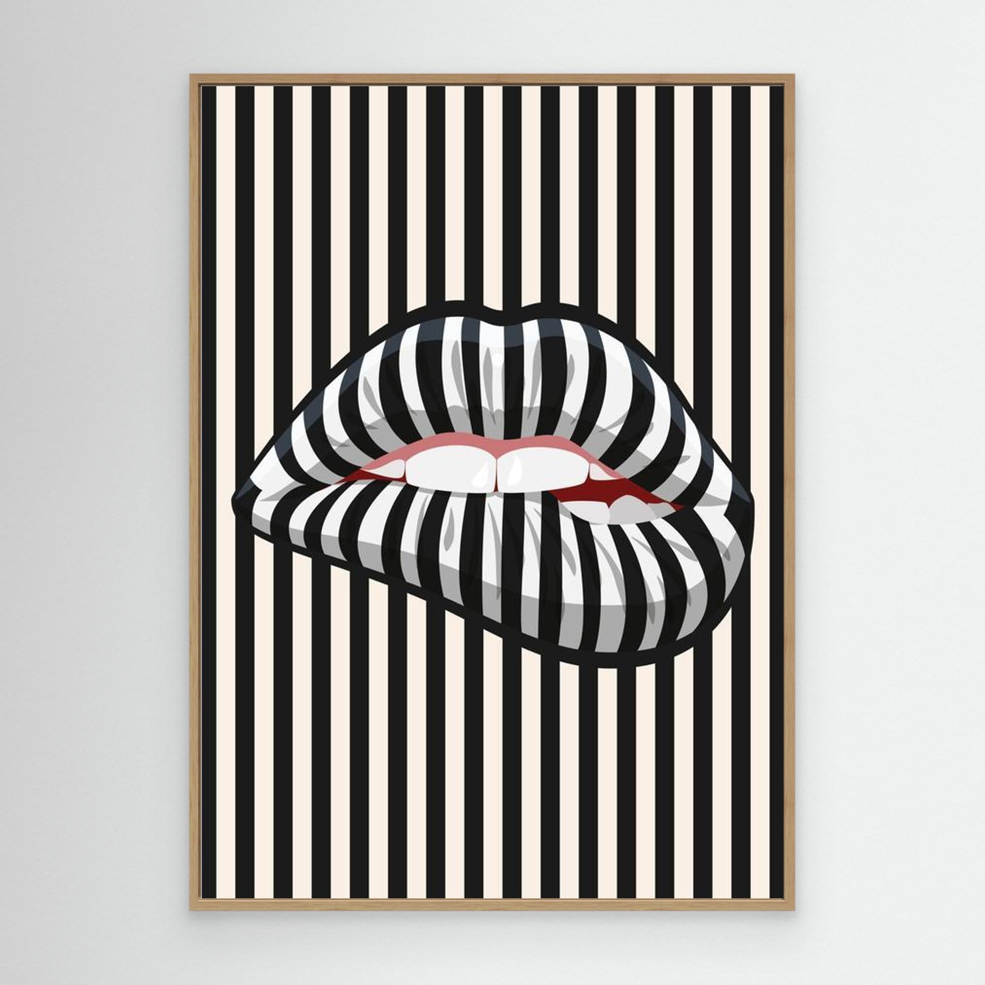 Licorice lips by The Frame Gain Canvas