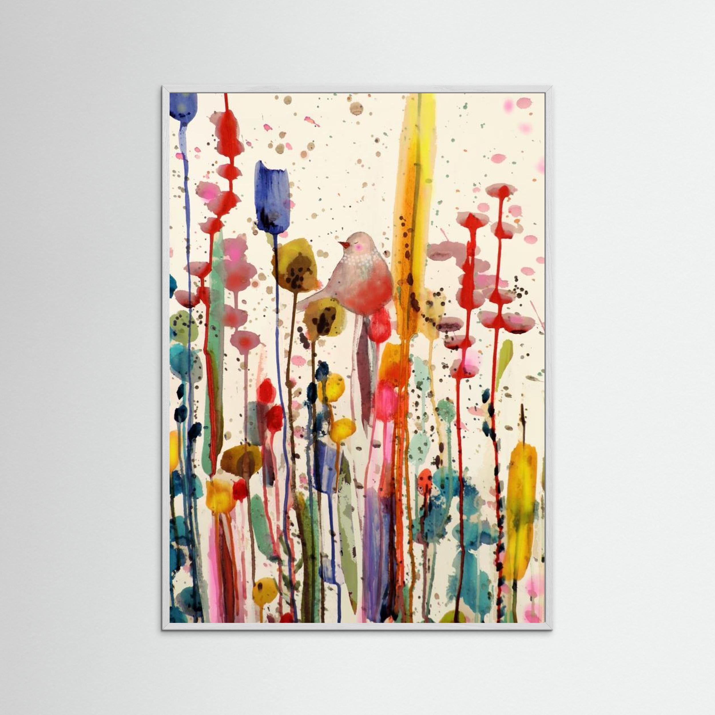 Bird in Bliss by Sylvie Demers Fine Art Paper