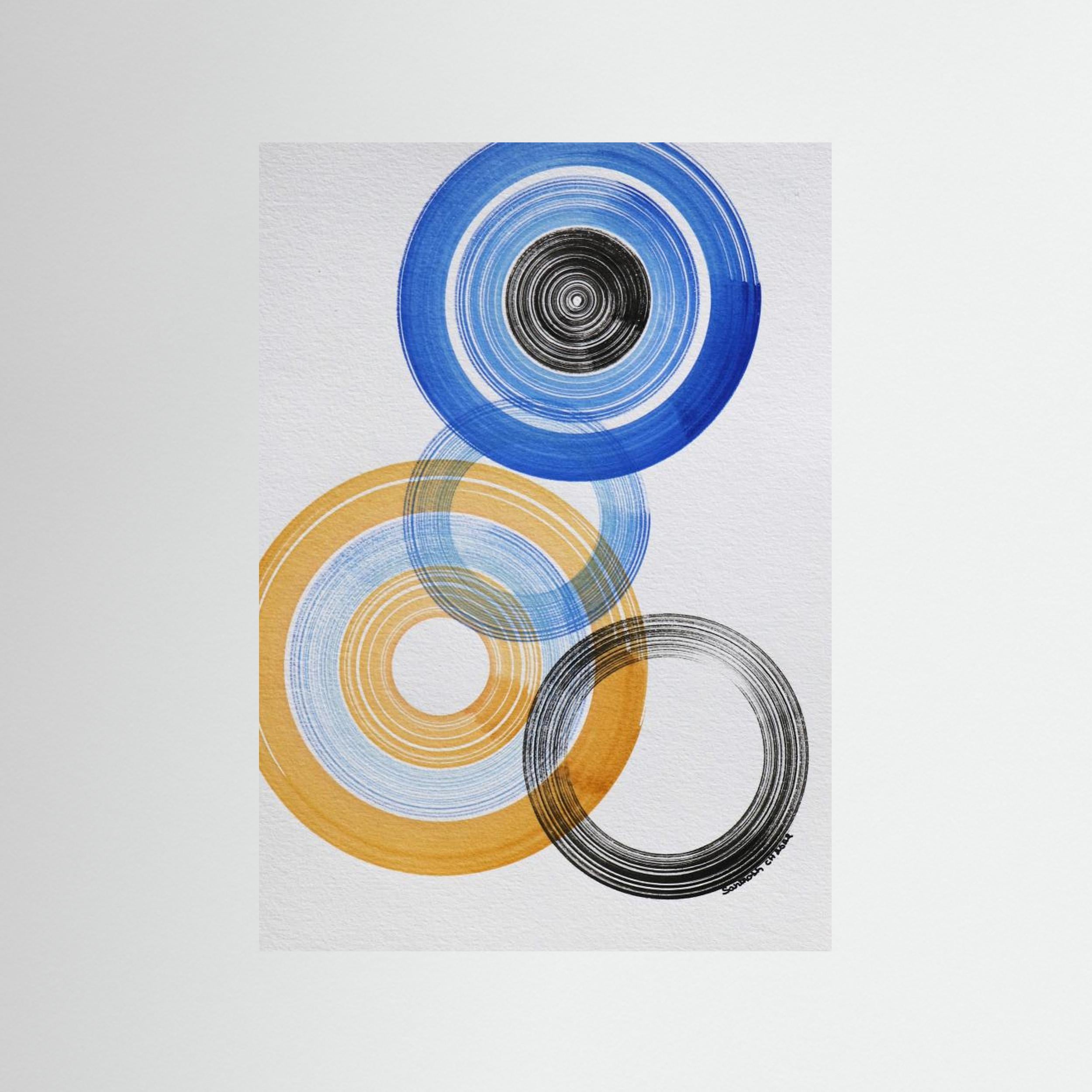 Shapes 4 by Santhosh Ch Fine Art Paper 