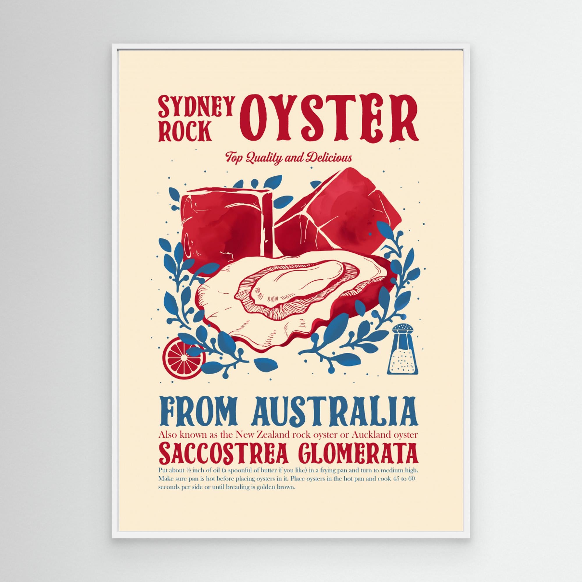 Oyster kitchen decor by Dion Gem Canvas