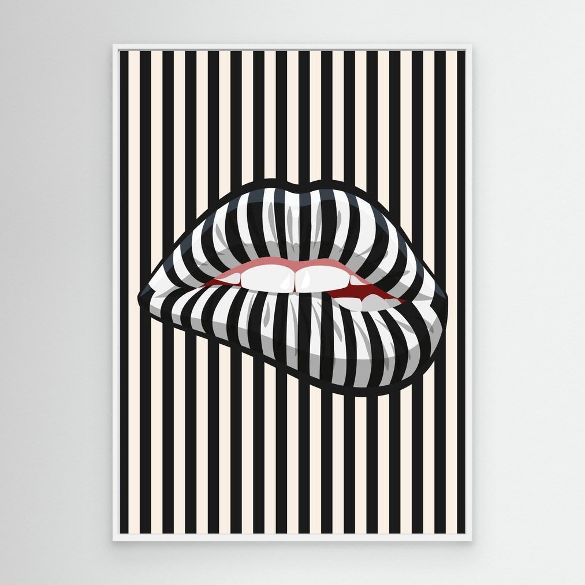 Licorice lips by The Frame Gain Canvas