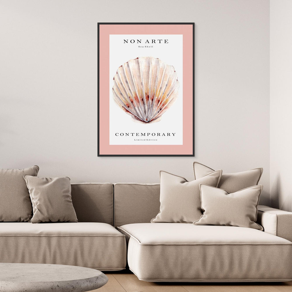 Non Arte Sea Shell no.2 by Rikke Løndager Boisen Canvas Canvas